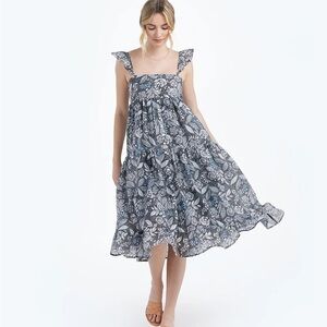 Summersalt the tiered ruffle midi dress